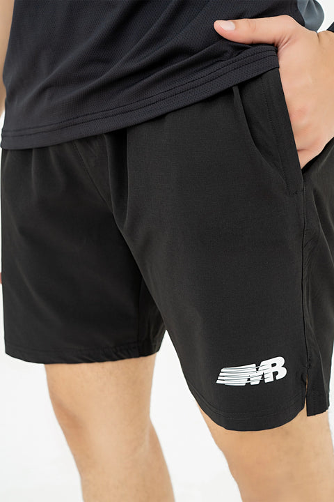 M - Mesh Lycra T-Shirt - Black Grey
