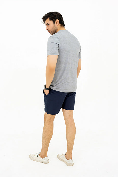 M - Mesh Lycra T-Shirt - Grey